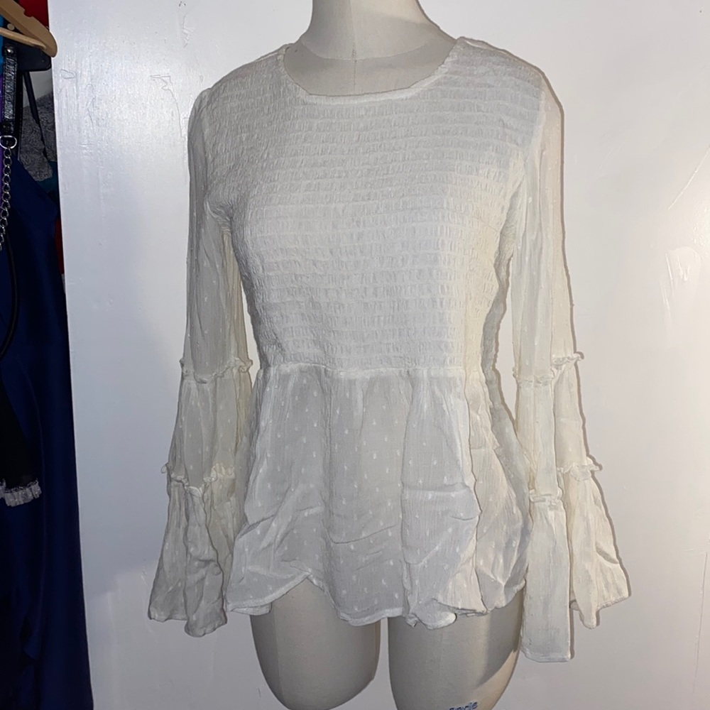 Blouse white american eagle outfitters xs - Picture 1 of 9
